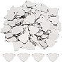 100Pcs 304 Stainless Steel Link Connectors, Nickel Free, Heart