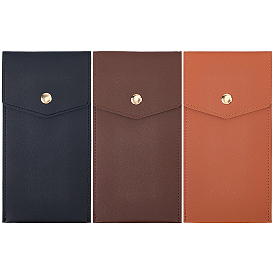 3 шт. 3 цвета, искусственная кожа с держателями для ручек из сплава, ручка рукав, футляр для авторучки, прямоугольные