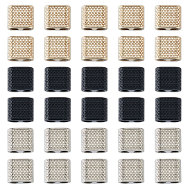 30 шт. 3 цвета цинковый сплав слайд-брелоки, прямоугольные