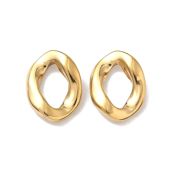 304 нержавеющей стали связывающий кольца, витых овальных, ионное покрытие (ip)