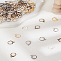 144Pcs 6 Colors Brass Leverback Earring Findings, Ring