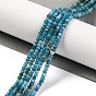 Perles naturelles apatite brins, facette, rondelle