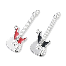 Alloy Enamel Big Pendants, Guitar