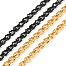 Rack Plating Aluminium Curb Chain, Twisted Chain