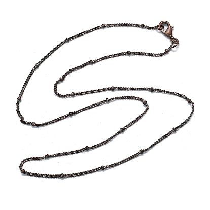 Ожерелья-цепочки из латуни, с 304 из нержавеющей стали Lobster Claw застежками
