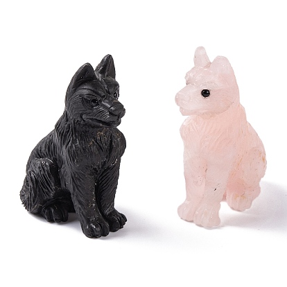 Статуэтки волка из натуральных драгоценных камней, статуи для домашнего офиса, рабочего стола, орнамент фэн-шуй