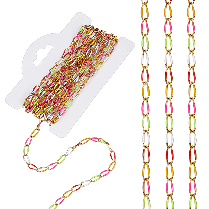 Цепи из нержавеющей стали с эмалированным покрытием, пайки, золотые