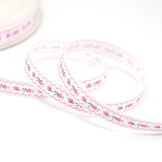 Цветок печатных Grosgrain ленты подарочная упаковка поделки hairbow лента