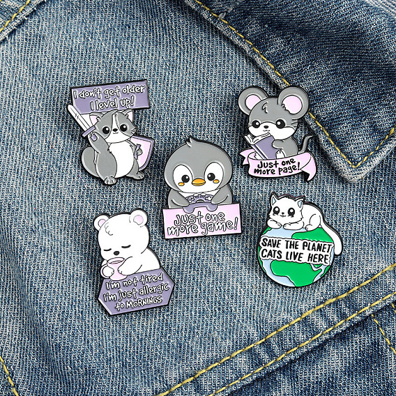 Cute Cartoon Animal Brooch Pin for Bags, Clothes and Accessories (15 words)
