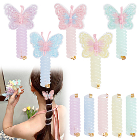 10шт. 10 стили силиконовых аксессуаров для волос для женщин и девочек, резинка для волос / резинки для волос