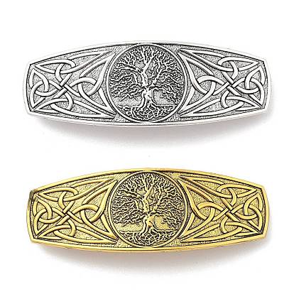 Заколки для волос в стиле ретро из сплава викингов, аксессуары для волос для женщин и девочек, прямоугольник с деревом