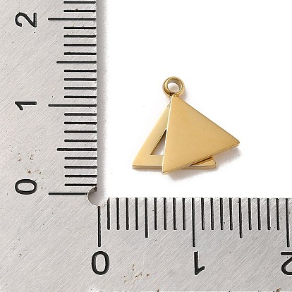 304 Stainless Steel Charms, Triangle Charm