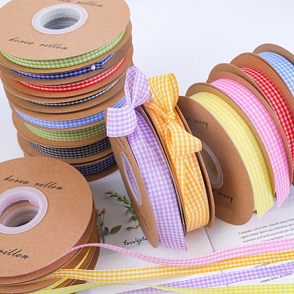 Printed Polyester Ribbon, Tartan Pattern