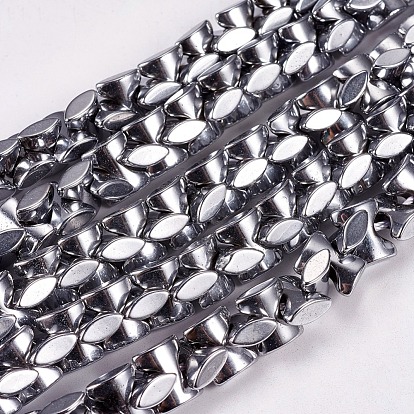 Non-magnetic Synthetic HematiteBeads Strands, Dumbbell, Hole: 1mm, 15.7 inch