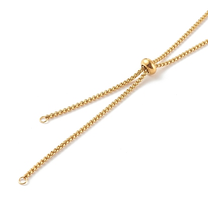 304 Stainless Steel Box Chain Lariat Necklaces Making