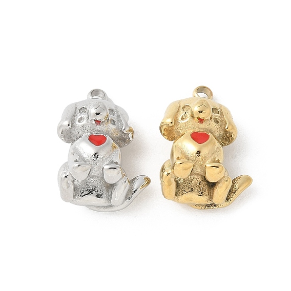 304 нержавеющей стальной эмали подвески, собака прелести, ионное покрытие (ip)