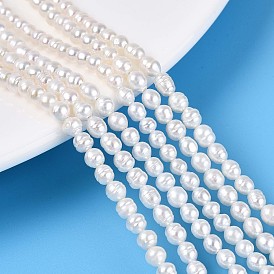 Нити из натурального культивированного пресноводного жемчуга, рис