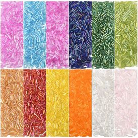 12 стили смешанные стили стеклянные круглые бусины, круглое отверстие