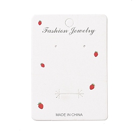 Rectangle Strawberry Earring Display Cards