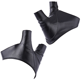 PU Leather One-finger Gloves, Fingerless Gloves for Women