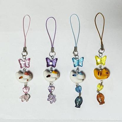 Correas móviles de vidrio, porcelana y acrílico