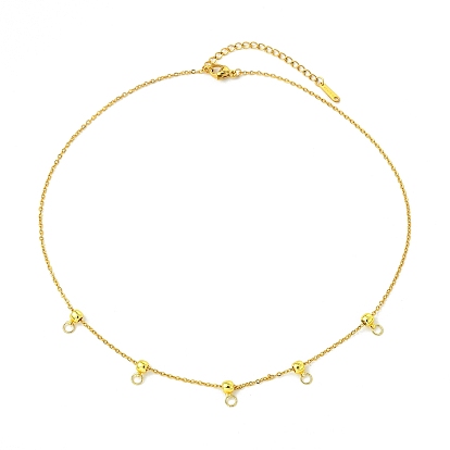 304 из нержавеющей стали кабель цепи ожерелье решений, с латунными трубчатыми дужками, для подвески