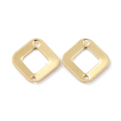 Eco-Friendly Brass Links Connectors, Cadmium Free & Lead Free, Square