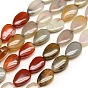 Teardrop Natural Carnelian Beads Strands, 13x8x5mm, Hole: 1mm, about 32pcs/strand, 15.3 inch