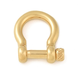 304 Stainless Steel Screw D-Ring Anchor Shackle Clasps, for Bracelets Making