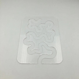 Modèle de règle de courtepointe en acrylique transparent, pour machines à coudre