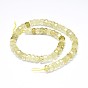 Natural Lemon Quartz(Heated) Beads Strands, Faceted, Rondelle