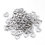 304 Stainless Steel Links Connectors, Heart