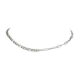 4.5мм 04 цепочка-скрепка из нержавеющей стали с цепочкой Фигаро, не тускнеет