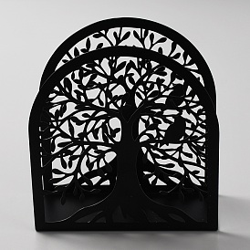 Iron Napkin Holder, Hollow Arch with Tree of Life