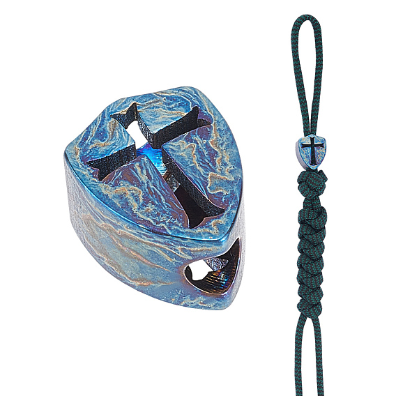 Бусины из титанового сплава для подвески-шнура, бусины с большим отверстием