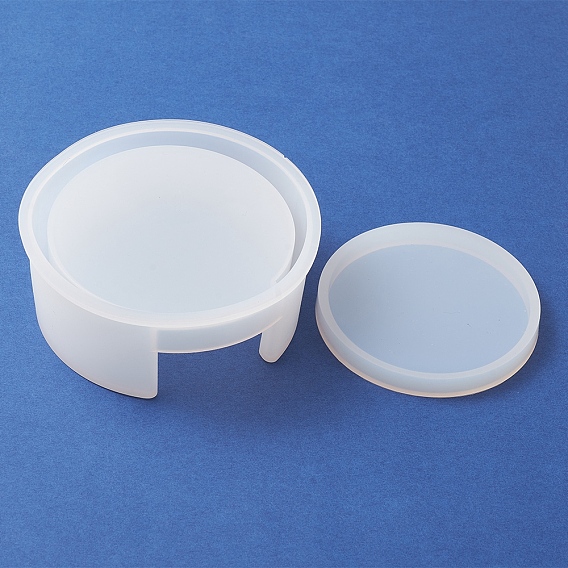Силиконовые формы, формы для литья смолы, ящик для хранения и формы для крышек, плоско-круглые