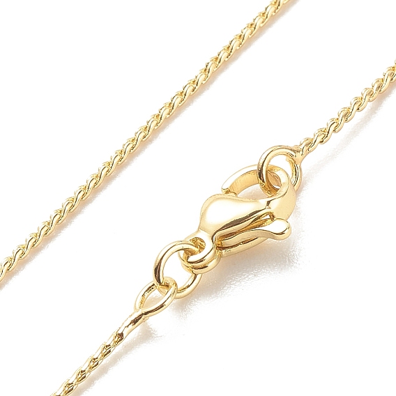 Ожерелье из латунных серпантиновых цепей для женщин, без кадмия и без свинца