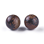 Natural Mahogany Obsidian Beads, Round