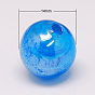 Handmade Lampwork Beads, Pearlized, Round, 14mm, Hole: 1.5mm