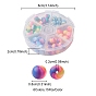 90Pcs 6 Colors Handmade Polymer Clay Beads, Round