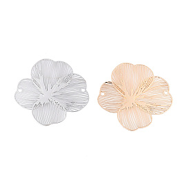 Подвески из латуни, гравированные металлические украшения, без кадмия, без никеля и без свинца, цветок