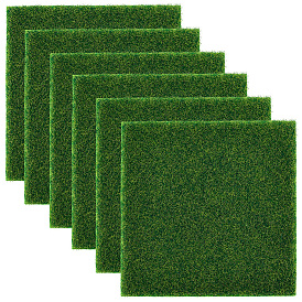 6шт. полиэстеровый искусственный газон, для украшения дома на свадьбу своими руками, квадратный