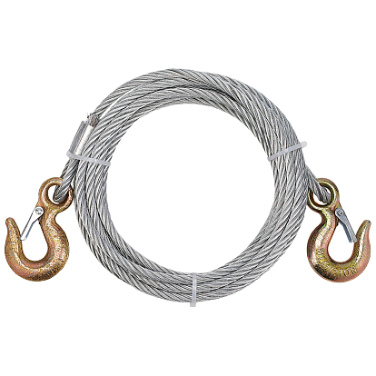 6M Stainless Steel Wire Rope with Eye Bolts, Heavy Duty Lifting & Binding Cable