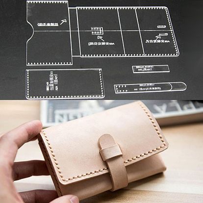 China Factory DIY Leather Coin Purse Acrylic Template, Acrylic Leather  Pattern Leather Templates 50~214x11.5~50x1.5mm, Hole: 1.2~2mm, 4pcs/set in  bulk online 