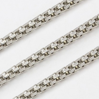 304 Stainless Steel Network Chains, Soldered, 2.5mm