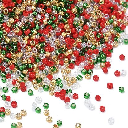 4 цвета 15/0 рождественские круглые бисеринки Toho, 557 & 161 & 27b & 45a