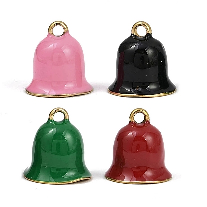 304 из нержавеющей стали шармы эмали, колокольчик, ионное покрытие (ip), реальный 18 k позолоченный