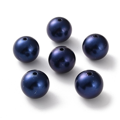 Perles rondes en plastique imitation abs