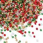 4 цвета 15/0 рождественские круглые бисеринки Toho, 557 & 161 & 27b & 45a