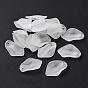 Transparent Acrylic Pendants, Frosted, Leaf